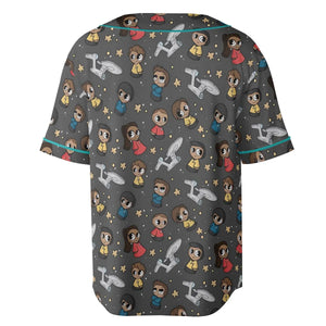 Cute Space Star Trek Unisex Baseball Jersey