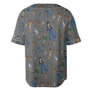 Nostalgic Gang The Fonz and the Happy Days Gang Unisex Baseball Jersey