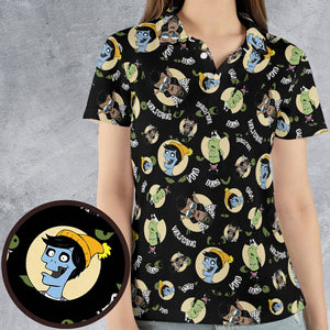 AOP Men/Women Polo Shirt - 7XL9BW7W - - 4