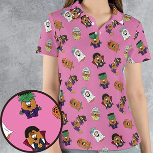 Halloween McNugget Buddies AOP Men/Women Polo Shirt