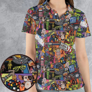 The 1980's. The Decade Of Greed AOP Men/Women Polo Shirt