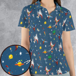 Battle of the Planets AOP Men/Women Polo Shirt