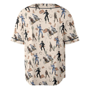 Old Western The Lone Ranger Zorro Tarzan Unisex Baseball Jersey