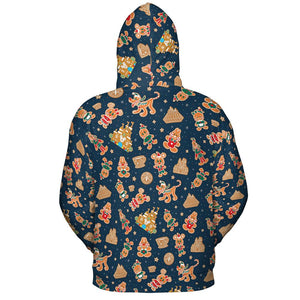 All-over Print Hoodie - SHR2ELJU - - 4
