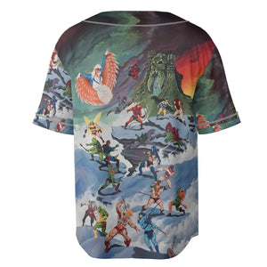 MOTU Castle Grayskull Battle Unisex Baseball Jersey