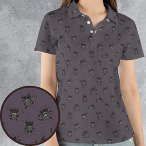 Perrrrrserker Pokemon Pattern AOP Men/Women Polo Shirt