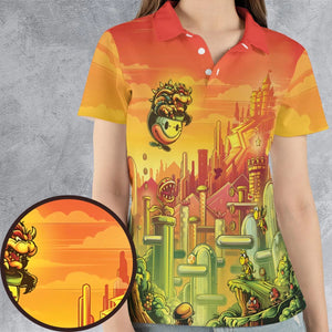 Plumber Kingdom Super Mario AOP Men/Women Polo Shirt