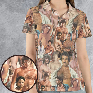 Vintage Hunks of The 80s AOP Men/Women Polo Shirt