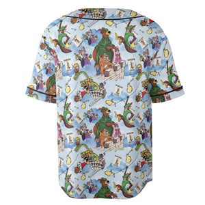 Robin Hood Characters Pattern Unisex Baseball Jersey