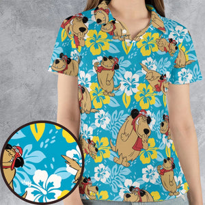 Bad Dog Muttley Wacky Races AOP Men/Women Polo Shirt