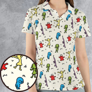 Emotions Pop Inside Out Haring AOP Men/Women Polo Shirt