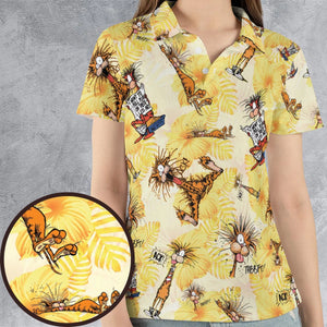 Bill The Cat Bloom County AOP Men/Women Polo Shirt