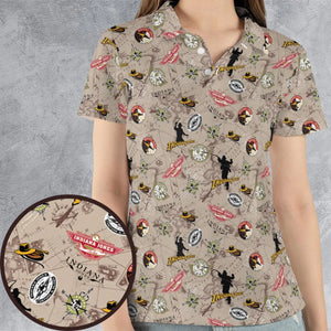 Indiana Jones Patterns AOP Men/Women Polo Shirt
