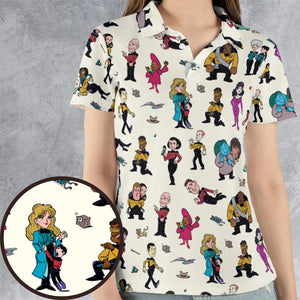 Star Trek TNG Tribute AOP Men/Women Polo Shirt