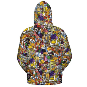 All-over Print Hoodie - D9CEJCGY - - 4