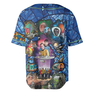 The Beginning Star Trek Pattern Unisex Baseball Jersey