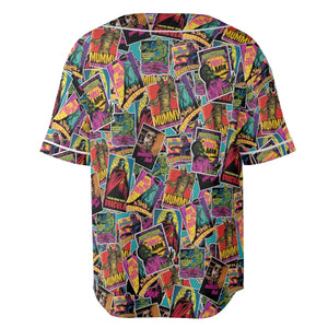 Multi Monster Pop Badges Unisex Baseball Jersey