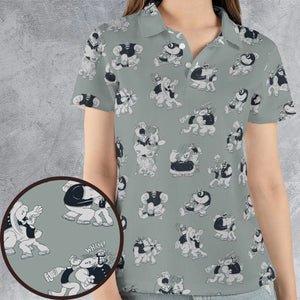 60s Sailors Battle Pattern AOP Men/Women Polo Shirt