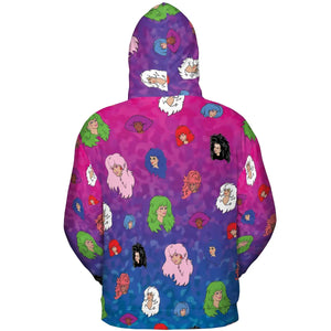 Misfits and Hologram Jem and the Holograms All-over Print Hoodie