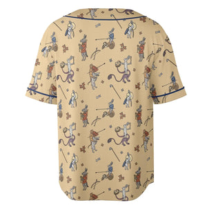 The Medieval Marginalia Killer Rabbit Monty Python Unisex Baseball Jersey