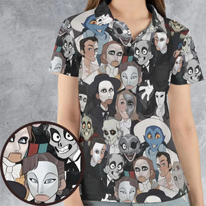 Faces The Phantom of Opera AOP Men/Women Polo Shirt