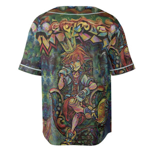 Trippy Sora Kingdom Hearts Unisex Baseball Jersey
