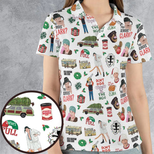 National Lampoon's Christmas Vacation Pattern AOP Men/Women Polo Shirt