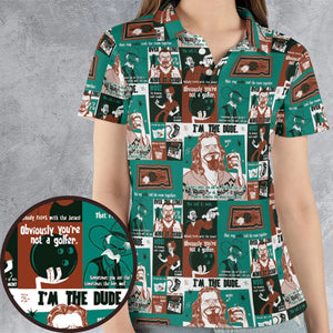 I'm The Dude The Big Lebowski AOP Men/Women Polo Shirt