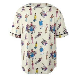 The New Adventures of Gilligan Pattern Unisex Baseball Jersey