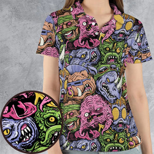 Nostalgic Villains Teenage Mutant Ninja Turtles AOP Men/Women Polo Shirt