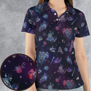 Tardis Doctor Who Seamless AOP Men/Women Polo Shirt