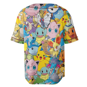 Magical Creatures Pokemon Unisex Baseball Jersey