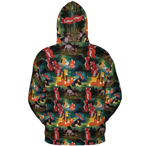 The Fox and the Hound All-over Print Hoodie
