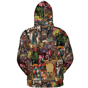 Vintage Scary All-over Print Hoodie