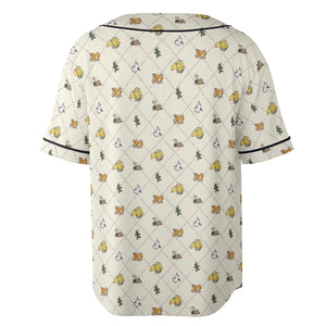 Final Fantasy Sleeping Creatures Pattern Unisex Baseball Jersey