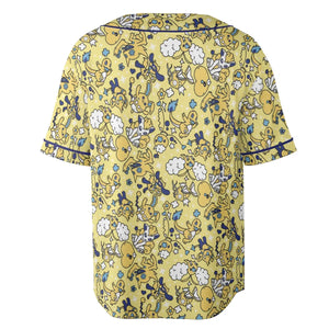 Shiny Magikarp Pokemon Pattern Unisex Baseball Jersey