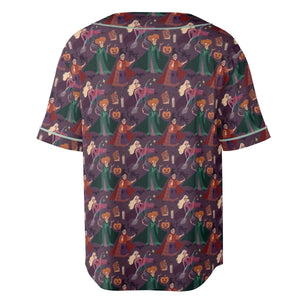 Sanderson Sisters Pattern Unisex Baseball Jersey
