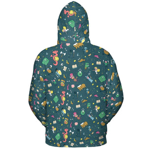 Cute Doodle Dungeons All-over Print Hoodie