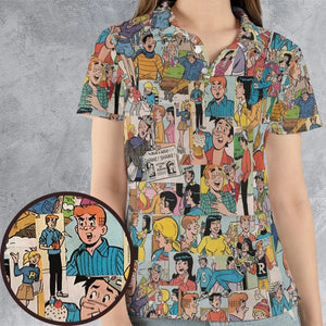 Archie Comics Characters Collage AOP Men/Women Polo Shirt