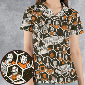 TrekToon Star Trek Hive Pattern AOP Men/Women Polo Shirt