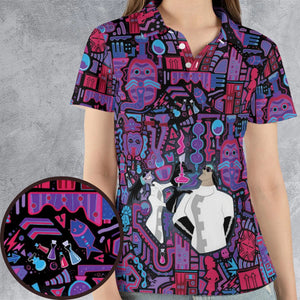 Mad Science Yzma The Emperor's New Groove AOP Men/Women Polo Shirt