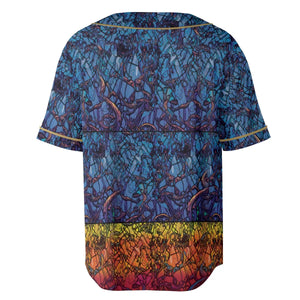 Stained Glass Cthulhu H.P Lovecraft Unisex Baseball Jersey