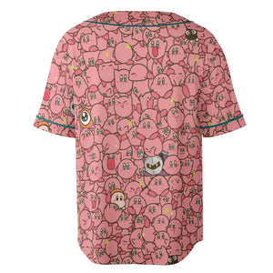 Cute Kirby Waddle Doo Bandana Waddle Dee Meta Knight Kirby's Characters Unisex Baseball Jersey