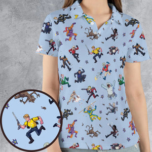 The Suicide Squad Pattern AOP Men/Women Polo Shirt
