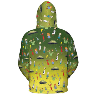 The Oblongs Retro TV Show All-over Print Hoodie