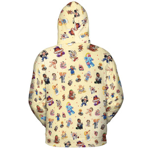 90s Garbage Pail Kids All-over Print Hoodie
