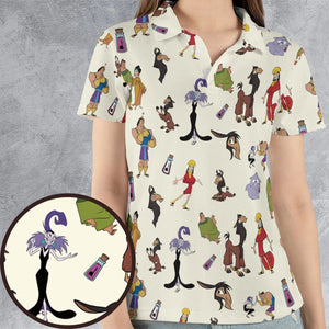 Kuzco and Friends The Emperor's New Groove AOP Men/Women Polo Shirt