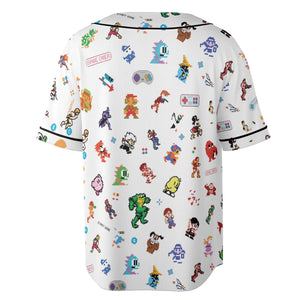Iconic Video Game Characters Unisex Baseball Jersey