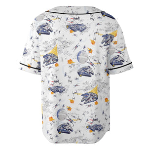 Millennium Falcon Patterns Star Wars Unisex Baseball Jersey