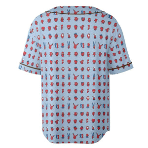 Funny Spider-Man Characters Pattern Unisex Baseball Jersey